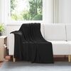 vidaXL Throw Blankets 24 pcs Black 170 x 130 cm Fleece