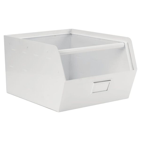 KidsDepot Storage Box Original Metal White