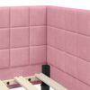 vidaXL Corner Bed Frame with Headboard Pink 100 x 200 cm Velvet