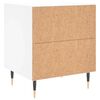 vidaXL Bedside Cabinet White 40x35x47.5 cm Engineered Wood