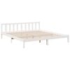 vidaXL Extra Long Bed Frame without Mattress White 180x210 cm Solid Wood Pine