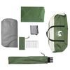 vidaXL Family Tent Dome 6-Person Green Waterproof