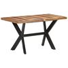 vidaXL Dining Table 140x70x75 cm Solid Wood with Honey Finish