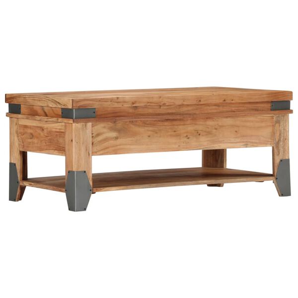vidaXL Coffee Table 110x52x45 cm Solid Acacia Wood