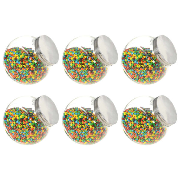 vidaXL Candy Jars 6 pcs 19.5x13.5x19.5 cm 3000 ml