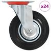 vidaXL 24 pcs Swivel Casters 125 mm