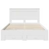 vidaXL Bed Frame with Drawer with Headboard Manual Engineered Wood