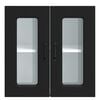vidaXL Kitchen Wall Cabinet with Glass Door Kalmar Black Engineered Wood