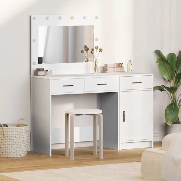 vidaXL Dressing Table 2 pcs White 40 x 41 x 75 cm Engineered wood
