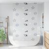 vidaXL Shower Roller Blind with Cassette 130x240 cm Fabric Width 126 cm