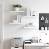 vidaXL Floating Wall Shelves 4 pcs White 50x23x3.8 cm MDF