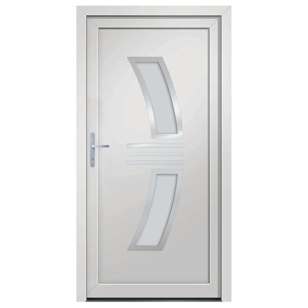 vidaXL Front Door White 98x208 cm PVC