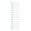 vidaXL Wall Mounted Wine Rack for 36 Bottles 2 pcs White Iron