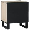 vidaXL Bedside Cabinet White and Black 40 x 33 x 46 cm