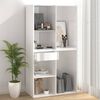 vidaXL Cosmetic Cabinet High Gloss White 80x40x75 cm Engineered Wood
