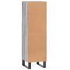 vidaXL Bathroom Cabinet Grey Sonoma 30x30x100 cm Engineered Wood