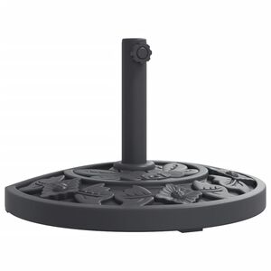 vidaXL Parasol Base for &Oslash;38 / 48 mm Poles 9 kg Half Round