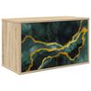 vidaXL Wall-mounted TV Cabinet WIJHE 69 x 33 x 40 cm Sonoma Oak