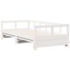 vidaXL Daybed without Mattress White 90x200 cm Solid Wood Pine