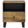 vidaXL Bedside Cabinet Solid Wood Mango&Engineered Wood