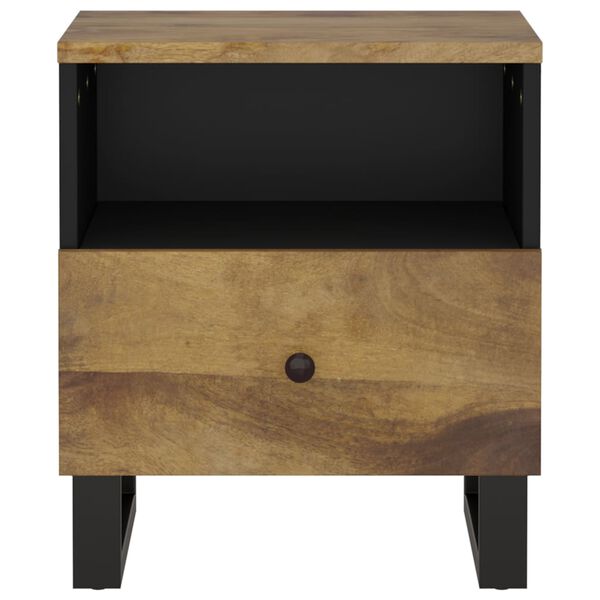 vidaXL Bedside Cabinet Solid Wood Mango&Engineered Wood
