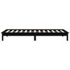 vidaXL Bed Frame without Mattress Black 100x200 cm Solid Wood