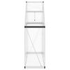 vidaXL Greenhouse with Base Frame Silver 169x58x195 cm Aluminium
