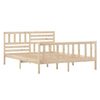 vidaXL Bed Frame without Mattress Small Double Solid Wood