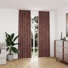 vidaXL Blackout Curtains 2pcs with Hooks Velvet Antique Pink 140x245cm