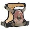 vidaXL Dog Harness with Reflective Stripes Adjustable Camouflage Brown XL