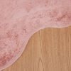 vidaXL Faux Rabbit Fur Rug Olite Pink 50 x 80 cm Polyester