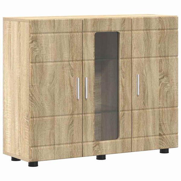 vidaXL Wooden Cabinet Sonoma Oak 88.5 x 30.5 x 73 cm Engineered Wood