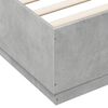 vidaXL Bed Frame without Mattress Concrete Grey 150x200 cm King Size