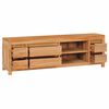 vidaXL TV Cabinet 115x30x40 cm Solid Teak Wood