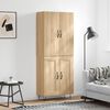 vidaXL Highboard Sonoma Oak 69.5x34x180 cm Engineered Wood