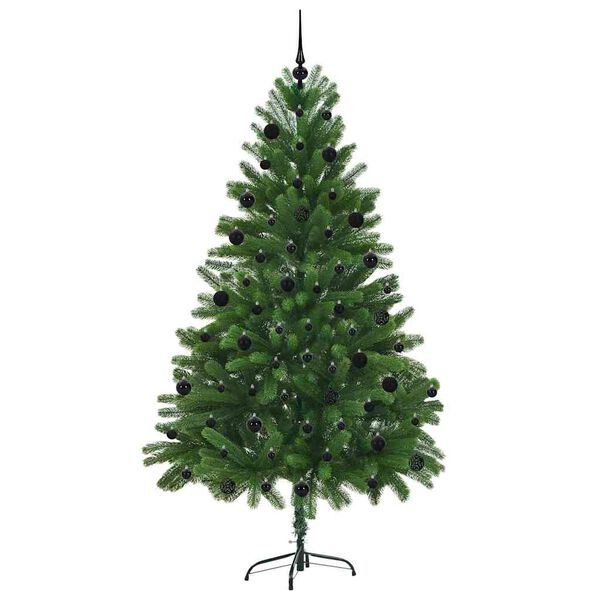 vidaXL Christmas Tree with 300 LEDs with Stand Green 210 cm PE