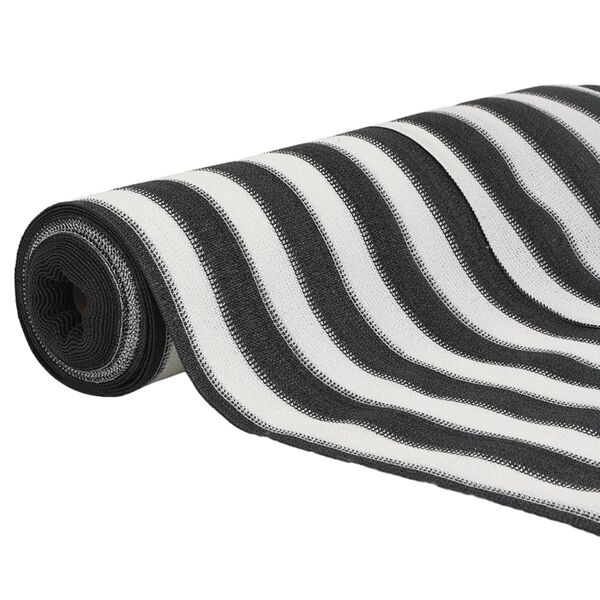 vidaXL Privacy Net Anthracite and White 1.8x50 m HDPE 75 g/m&sup2;