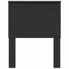 vidaXL Headboard with Headboard Black Oak 75 cm Engineered wood