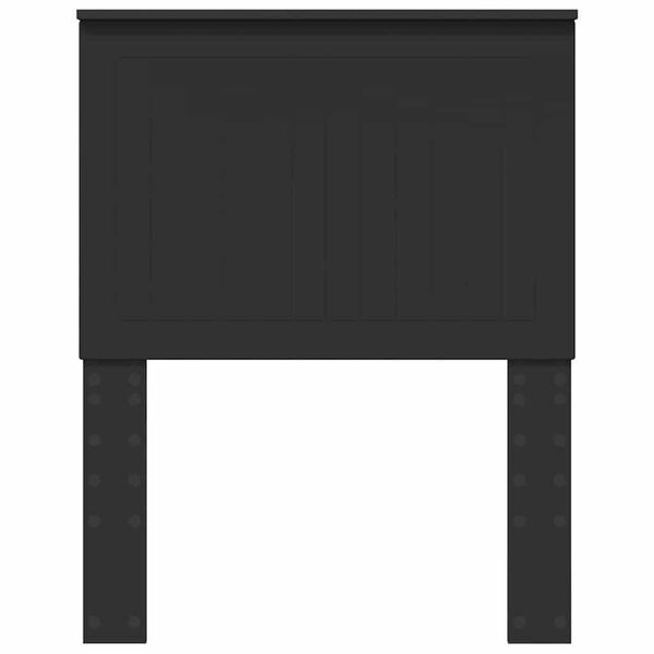 vidaXL Headboard with Headboard Black Oak 75 cm Engineered wood