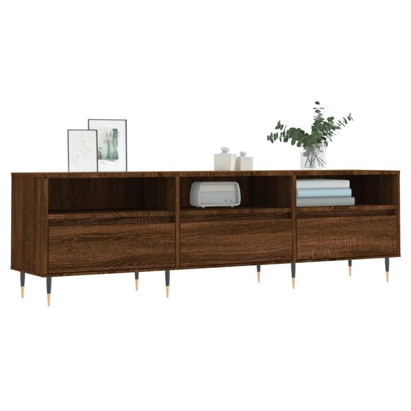 vidaXL TV Cabinet Brown Oak 150x30x44.5 cm Engineered Wood