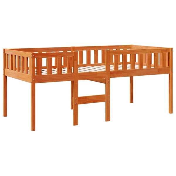 vidaXL Children's Bed without Mattress Wax Brown 90x200 cm Solid Wood Pine