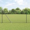 vidaXL Fence Post Grey 25 x 1.5 m (13 mm mesh) Steel