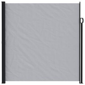 vidaXL Retractable Side Awning Grey 600 x 220 cm Polyester