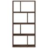 vidaXL Bookcase Brown Oak 60x20x120 cm Engineered Wood