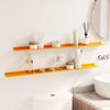 vidaXL Floating Shelf 2 pcs Mustard Yellow 100 x 9 x 2.5 cm Steel