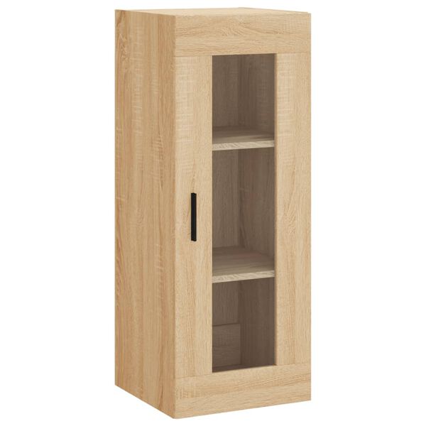 vidaXL Wall Mounted Cabinet Sonoma Oak 34.5x34x90 cm