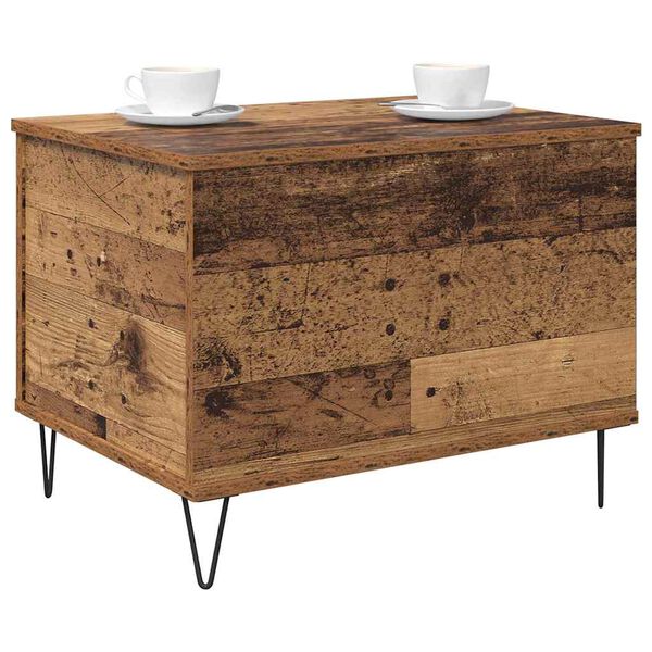 vidaXL Coffee Table Old Wood 60 x 44.5 x 45 cm Engineered Wood