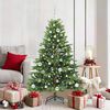 vidaXL Artificial Christmas Tree with 150 LEDs Green 150 cm PE and PVC