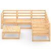 vidaXL 6 Piece Garden Lounge Set Solid Wood Pine