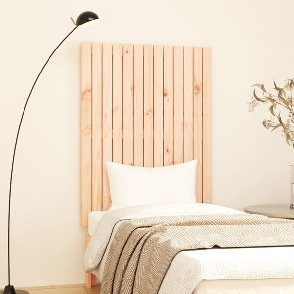 vidaXL Wall Headboard 82.5x3x110 cm Solid Wood Pine
